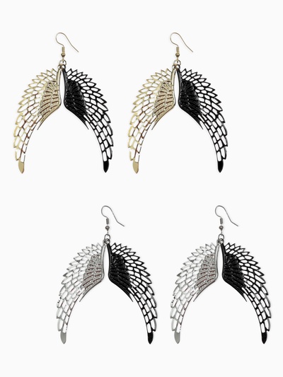 Серьги висячие «Крылья ангела», цвет МИКС, 9 см
