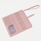 Кошелёк женский на кнопке, цвет розовый - фото 21885228