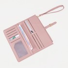 Кошелёк женский на кнопке, цвет розовый - фото 21885229