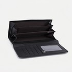 Кошелёк женский на магните, цвет чёрный 9344511