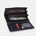 Кошелёк женский на магните, цвет чёрный 9344511