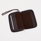 Портмоне мужское на молнии 3 в 1 для автодокументов и паспорта, 2 отдела, для карт, для монет, цвет коричневый  (артикул 9344535)  большой выбор товаров оптом и в розницу по низким ценам с доставкой