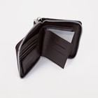 Портмоне мужское на молнии 3 в 1 для автодокументов и паспорта, 2 отдела, для карт, для монет, цвет коричневый  (артикул 9344535)  большой выбор товаров оптом и в розницу по низким ценам с доставкой