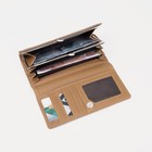 Кошелёк женский на магните, цвет бежевый - фото 42004557