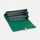 Кошелёк женский на магните, цвет зелёный - фото 40673233