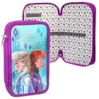 Пенал каркасный с эффектом металлик, 2 секции, 12.5×20.5×4 см, ламинированный картон, «Холодное сердце» - Фото 6