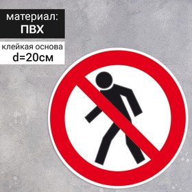 Табличка «Проход запрещён», 200×200 мм