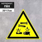 Табличка «Опасно! Едкие и коррозионные вещества», 200 мм - фото 294232883
