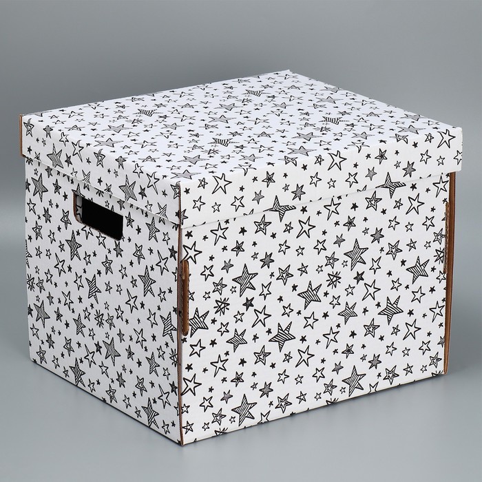 Складная коробка белая «Звёзды», 37 х 29 х 30,5 см