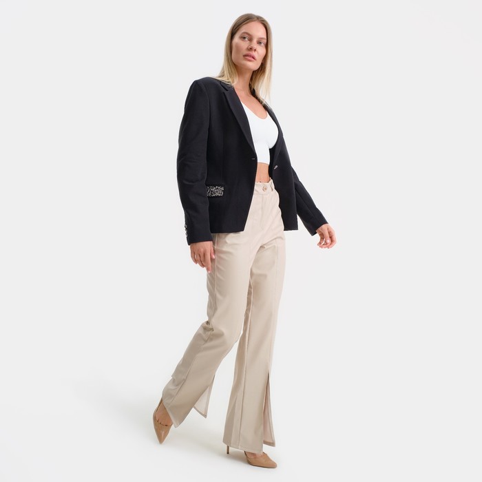 Пиджак женский, цвет чёрный, размер 42 58277