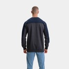 Свитшот мужской, цвет тёмно-синий/принт МИКС, размер L 9129628