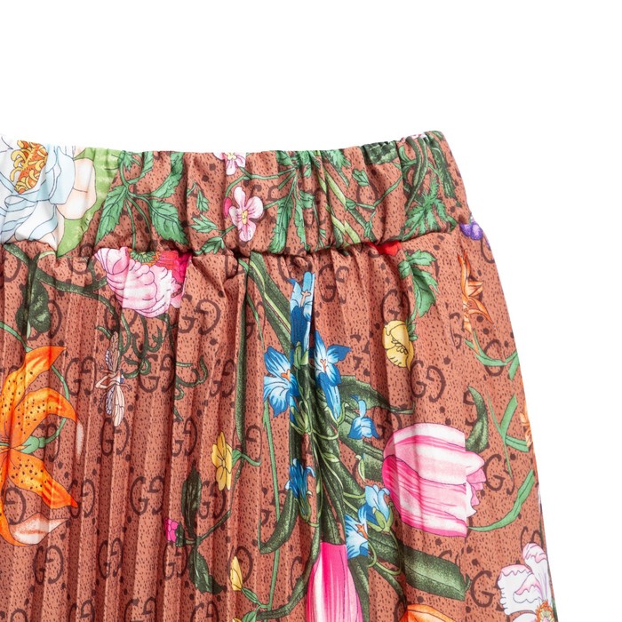 Костюм женский (футболка/юбка), цвет белый/коричневый, размер ONE SIZE 58278