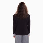 Пиджак женский, цвет чёрный, размер 42 - Фото 3