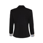 Пиджак женский, цвет чёрный, размер 42 - Фото 10