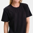 Футболка женская, цвет чёрный/принт МИКС, размер XL - фото 21887252