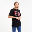 Футболка женская, цвет чёрный, размер XL 9195166