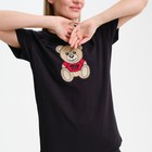 Футболка женская, цвет чёрный/принт МИКС, размер S - фото 21887303