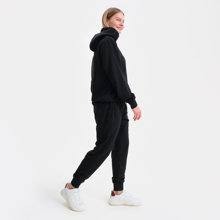 Костюм женский (толстовка/брюки), цвет чёрный/принт МИКС, размер S 58282