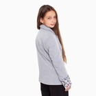 Пиджак для девочки, цвет серый меланж, 128-134 см (размер 36) - Фото 9