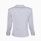 Пиджак для девочки, цвет серый меланж, 128-134 см (размер 36) - Фото 3