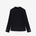 Пиджак для девочки, цвет чёрный, 128-134 см (размер 36) - Фото 3