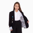 Пиджак для девочки, цвет чёрный, 134-140 см (размер 38) - Фото 8