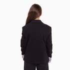 Пиджак для девочки, цвет чёрный, 128-134 см (размер 36) - Фото 9
