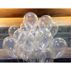 Шар латексный 18", прозрачный, кристалл, набор 25 шт. - фото 24339089