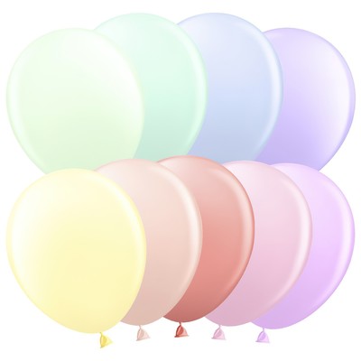 Шары воздушные латексные 10", макарун, набор 100 шт., МИКС