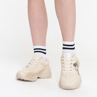 Кроссовки детские, цвет светло-бежевый МИКС, размер 31 - фото 21888005