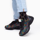 Кроссовки детские, цвет чёрный МИКС, размер 32 - фото 21888010