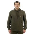 Куртка флисовая "Стриж" трикотаж на флисе, меланж-олива, р. 48, 182-188 - Фото 1