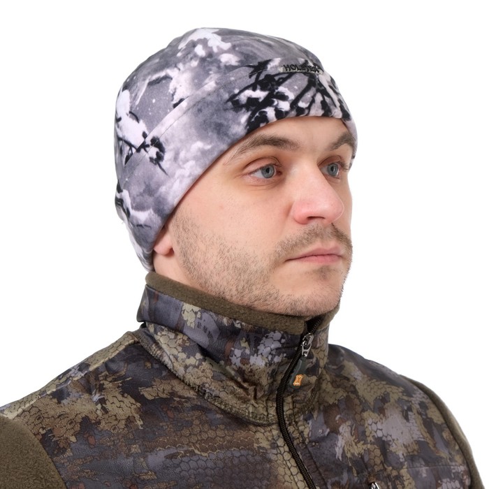 Шапка флисовая "Сигнал 1" алова-флис, снегири, р. 57-58 - Фото 1