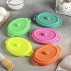 Кокотница - форма для запекания складная Доляна «Юзи», силикон, 16.5×11×7.5 см, цвет МИКС - Фото 7