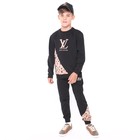 Комплект детский, цвет чёрный/бежевый МИКС, рост 140 см - фото 21888280