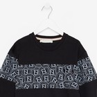 Комплект детский (свитшот, брюки), цвет чёрный/молочный МИКС, рост 146 см 9236894