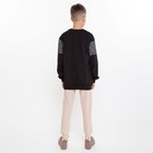 Комплект детский (свитшот, брюки), цвет чёрный/молочный МИКС, рост 152 см - фото 24712383