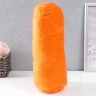 Шерсть для валяния "Кардочес" 100% полутонкая шерсть 100гр (035 оранж) - фото 320023068