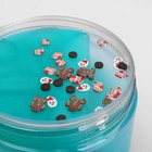 Двухслойный слайм «Море» с шармиками, бирюзовый, 350 г - фото 3883762