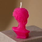 Свеча формовая «Давид», розовый, высота 6,5 см - Фото 3