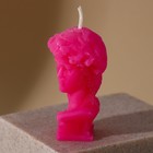 Свеча формовая «Давид», розовый, высота 6,5 см - Фото 4