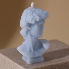 Свеча интерьерная «Давид», серый, высота 6.5 см - Фото 2