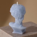 Свеча интерьерная «Давид», серый, высота 6.5 см - Фото 3