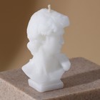 Свеча формовая «Давид», белый, высота 6,5 см - Фото 2