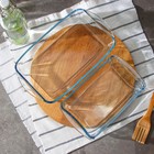 Набор форм для запекания Paşabahçe Borcam, 2 предмета: 1.95 л, 1.32 л, 33.5×19 см, 26×14.8 см, жаропрочное стекло, прозрачный - Фото 3