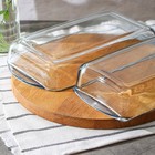 Набор форм для запекания Paşabahçe Borcam, 2 предмета: 1.95 л, 1.32 л, 33.5×19 см, 26×14.8 см, жаропрочное стекло, прозрачный - Фото 5