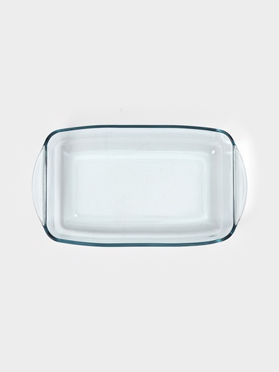 Форма для выпечки Paşabahçe Borcam, 2.7 л, 33.6×19×7 см, прямоугольная, жаропрочное стекло, прозрачная
