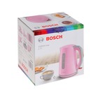 Чайник электрический BOSCH TWK7500K, пластик, 1.7 л, 2200 Вт, розово-серый - фото 51336836 Чайник электрический BOSCH TWK7500K, пластик, 1.7 л, 2200 Вт, розово-серый - фото 51336836