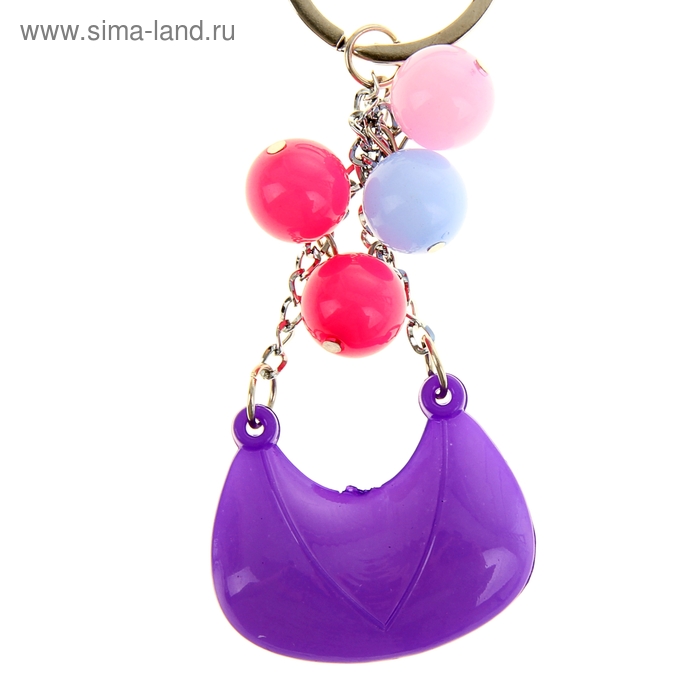 Брелок пластик висюльки "Сумочка", МИКС - Фото 1