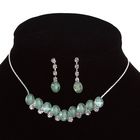 Набор 2 предмета: серьги, колье «Легкий флирт», дорожка овалов, цвет МИКС - Фото 1